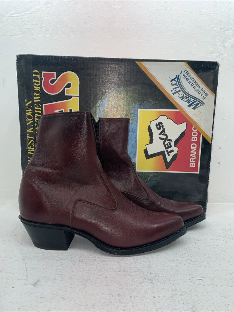 New Men’s Red Texas Brand Cowboy Boots. M 3739.5 9 1/2 D. 5-46