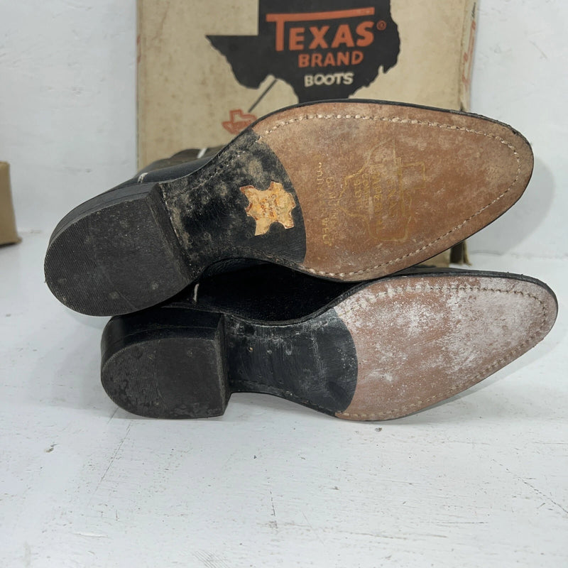New Women’s Black Texas Brand Cowboy Boots. 6 B. 20-77