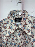 New Women’s Champion Western Floral Long Sleeve Pearl Snap Size 15 KK-120