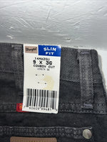 New Women’s Wrangler Slim Fit Cowboy Cut Grey Denim Jeans. 9x36 M-10