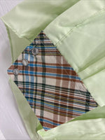 New Men’s Western Shirts Green Plaid Long Sleeve Pearl Snap 15.5 Medium K-99