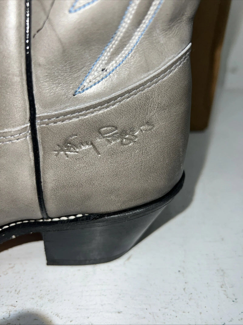 New Women’s Grey Kenny Rodger’s Cowboy Boots. 40402 6.5 6 1/2. 19-96