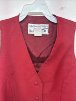 New Kids Dickson Jenkins Red Vest Button Up Size 8 Girls TT-53