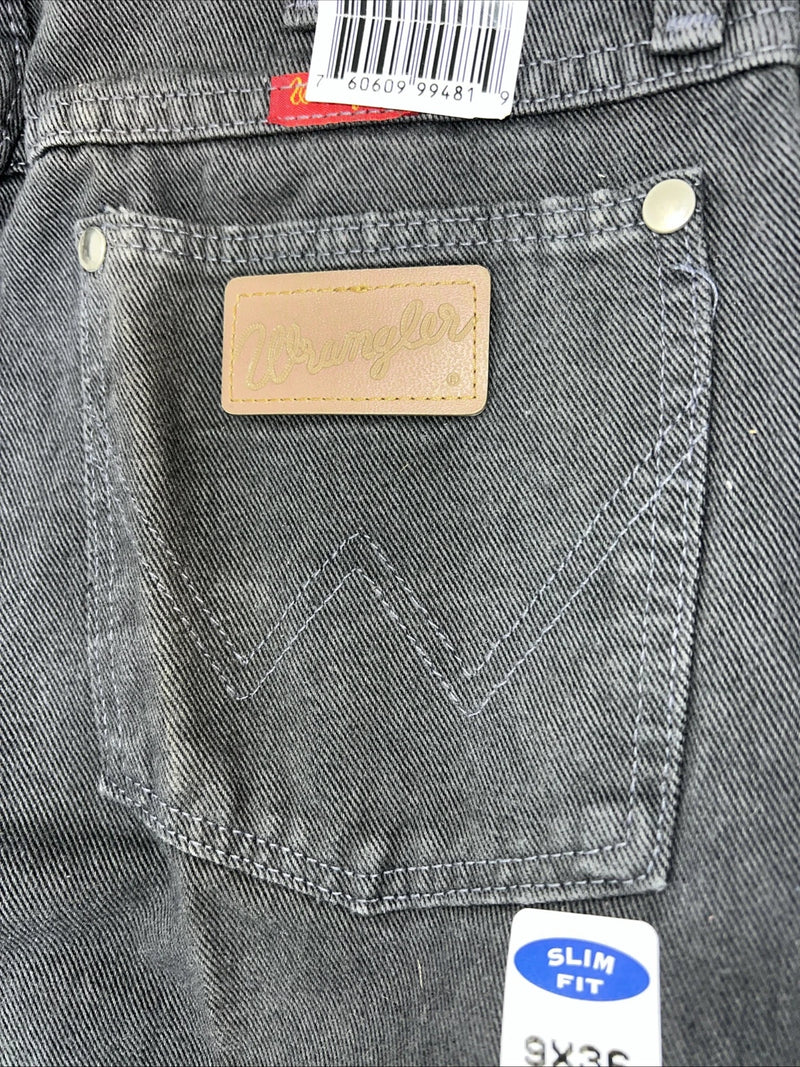 New Women’s Wrangler Slim Fit Cowboy Cut Grey Denim Jeans. 9x36 M-10