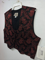 New Women’s 1849 Authentic Ranchwear Red Show Vest XXL #77872 UU-17