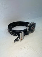 New Black Genuine Leather Nocona Cards Bling M Belt #N3415001 Z-114￼