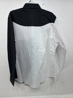 New Womens Country Charmers Black White Long Sleeve Pearl Snap XL II-40