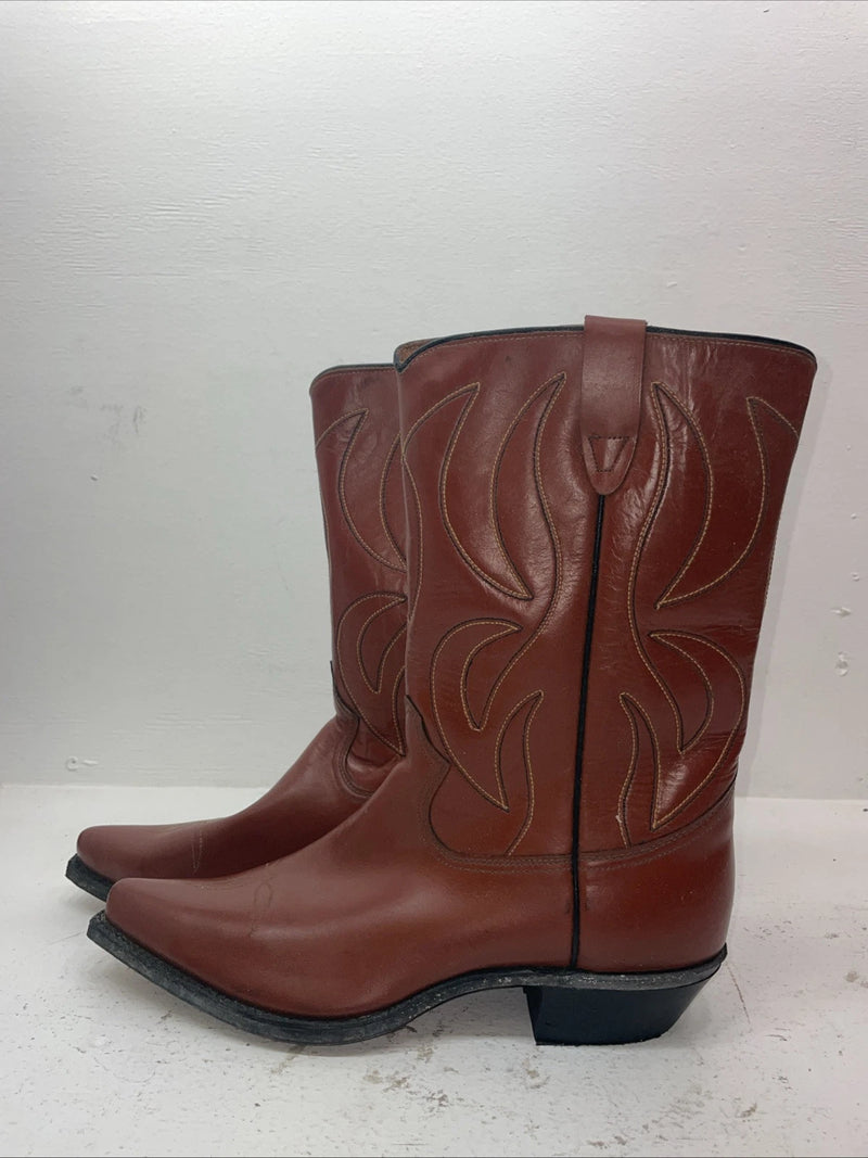 New Men’s Brown Rodeo Cowboy Boots. 5044 10.5 10 1/2 D. 8-27