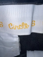 New Vintage Black Circle S Polyester Pants #CP5091 VV-22