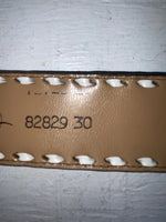 New Blue Genuine Leather Longhorn Tooled 30” Belt #82829 NN-39