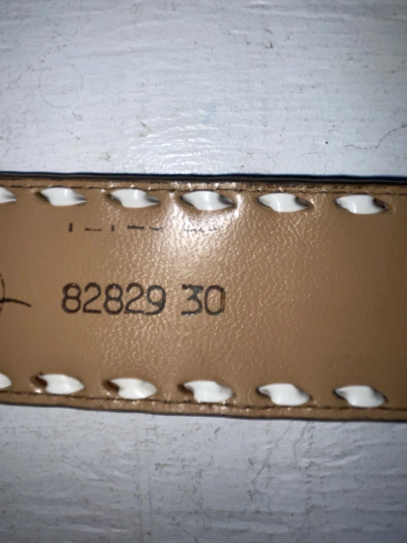New Blue Genuine Leather Longhorn Tooled 30” Belt #82829 NN-39