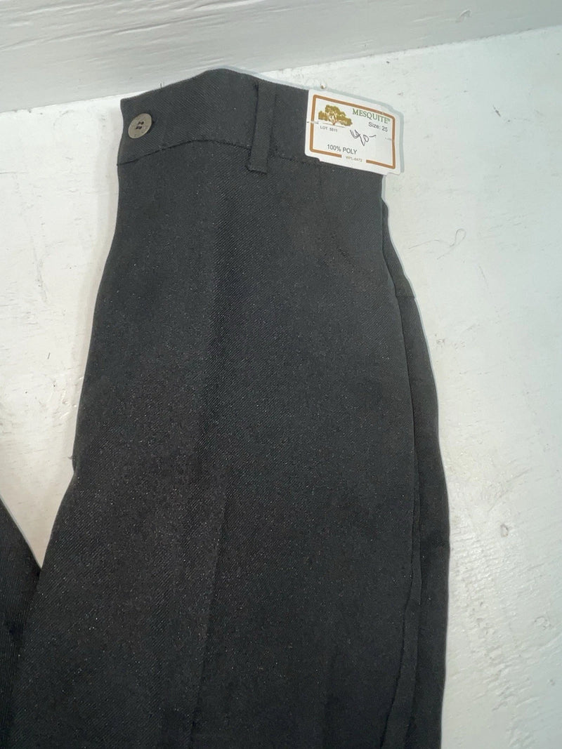 New Vintage Black Mesquite Polyester Pants #5511 XX-108
