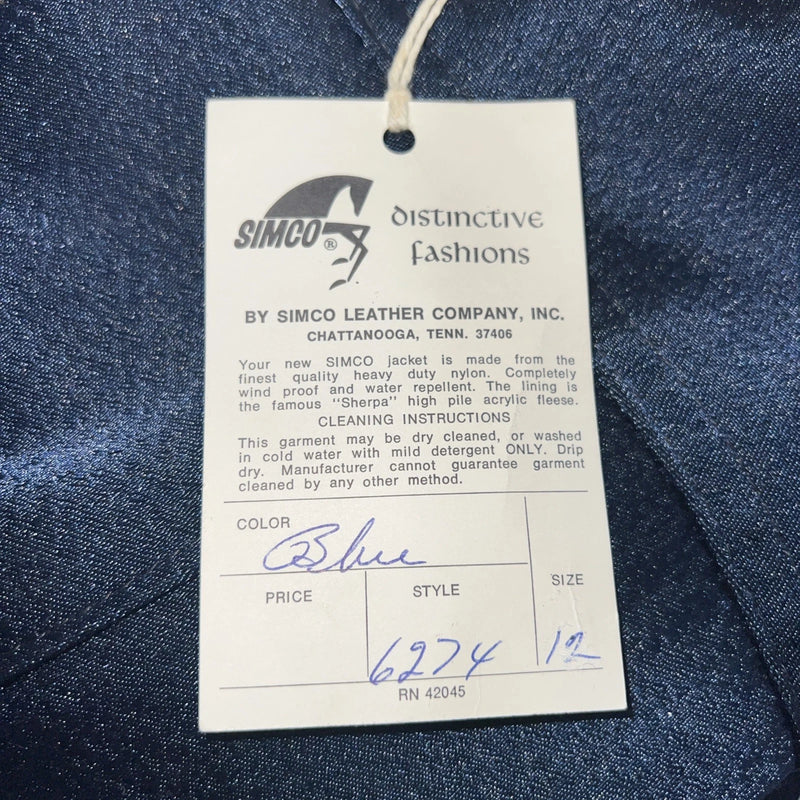 New Men SIMCO Blue Wool Jacket 12 #6274 LL-46