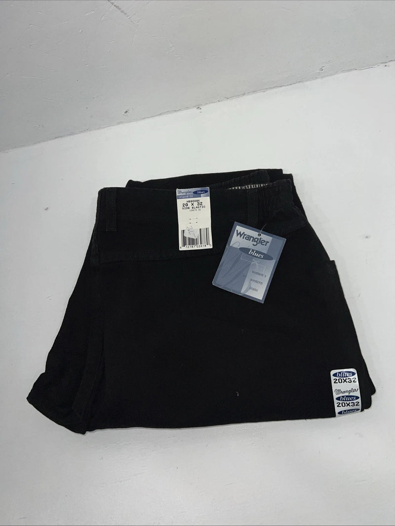 New Men’s Wrangler Blues Relaxed Fit Side Elastic Jeans. 20x32 J-1