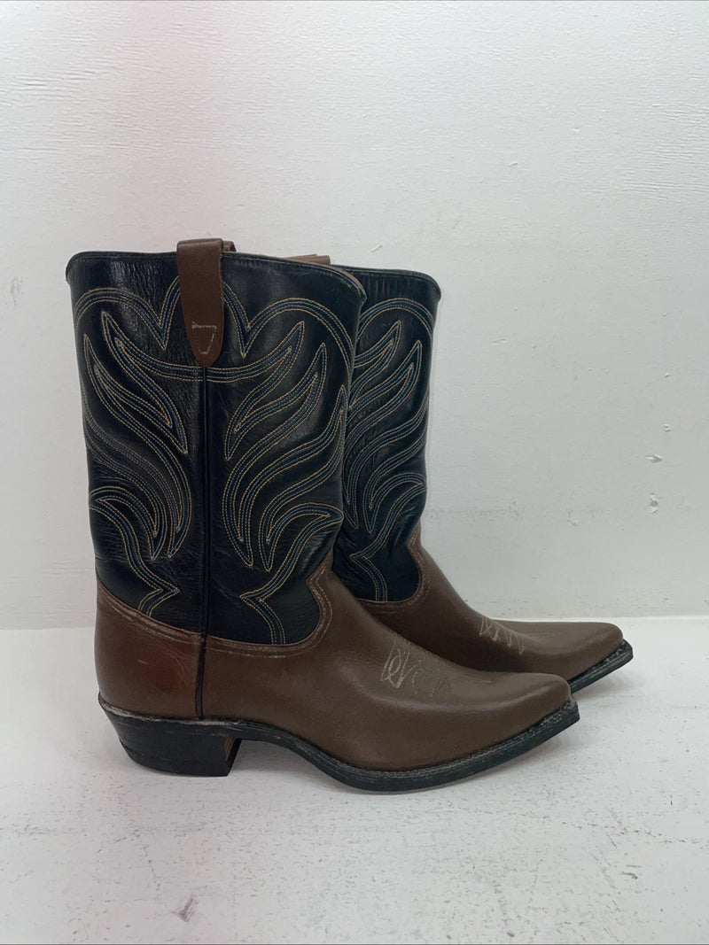 New Men’s Brown Rodeo Cowboy Boots. 8040 10.5 10 1/2 D. 6-60