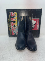 New Kids Navy Texas Brand Cowboy Boots. 3207 2 D. 23-142