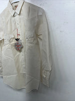 New Children’s Tan Stripped Tem-Tex Western Long Sleeve Button Up Shirt. 16 S-35