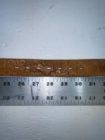 New Brown Genuine Leather Chambers Tooled 28” Belt #WY544 JJ-105