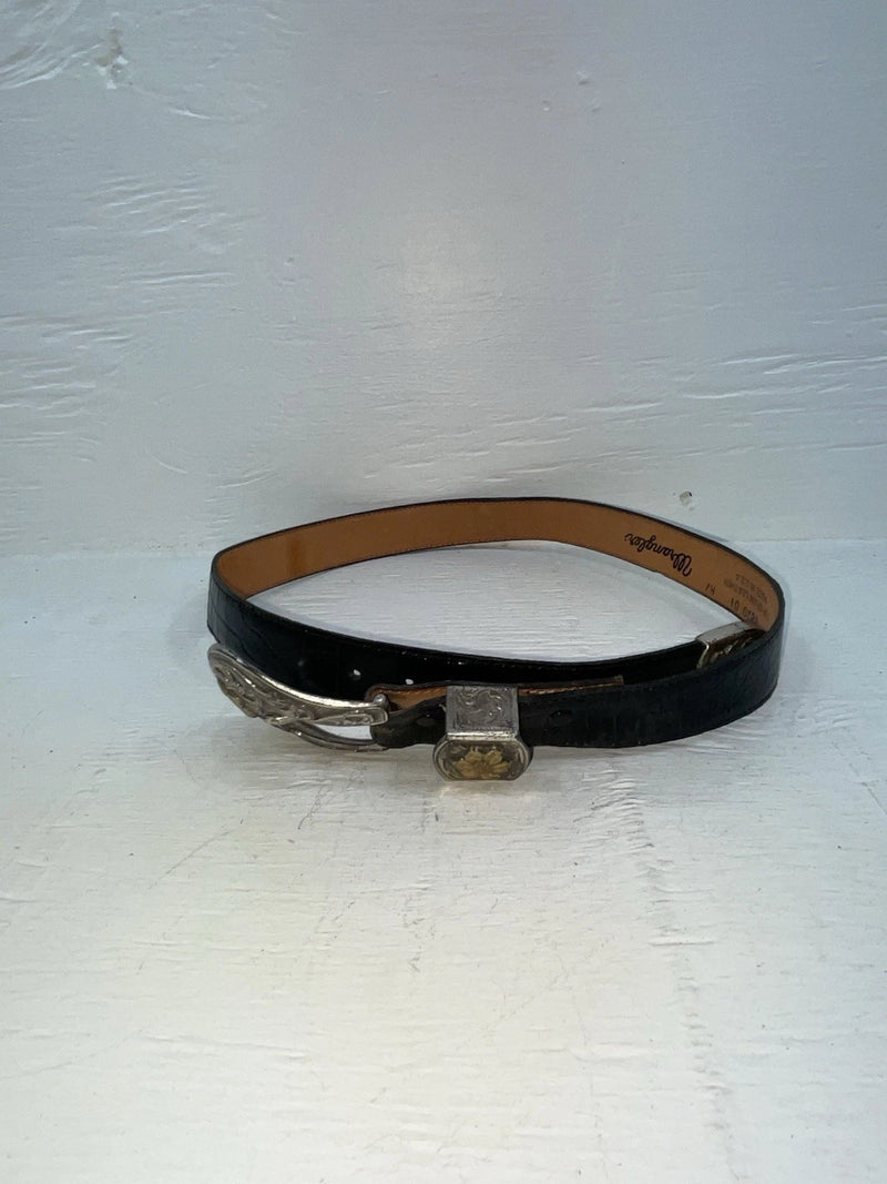 New Black Genuine Leather Wrangler 28” Belt #4820 JJ-129