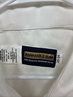 New Men’s Panhandle Slim White Simple Long Sleeve Pearl Snap 4XL J-42