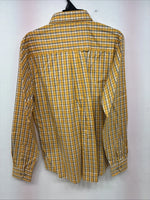 New Teens Wrangler Yellow Plaid Long Sleeve Button Up XL DD-65