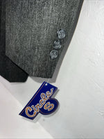 New Men’s Circle S Grey Suit Jacket 48L #25832 X-610