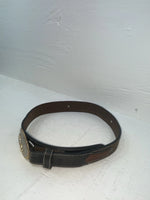 New Brown Genuine Leather 3D Weaved And Silver Pendent 26” Belt #1432 JJ-103