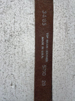New Brown Genuine Leather 34” Belt #5790-28 Z-32