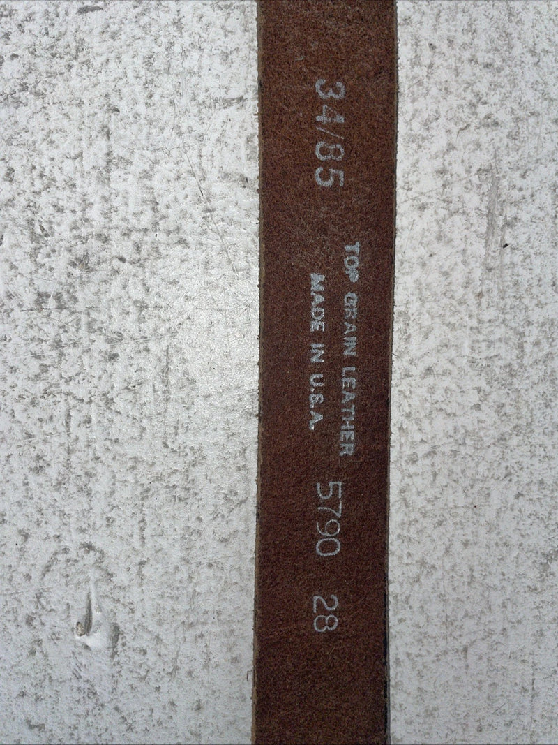 New Brown Genuine Leather 34” Belt #5790-28 Z-32