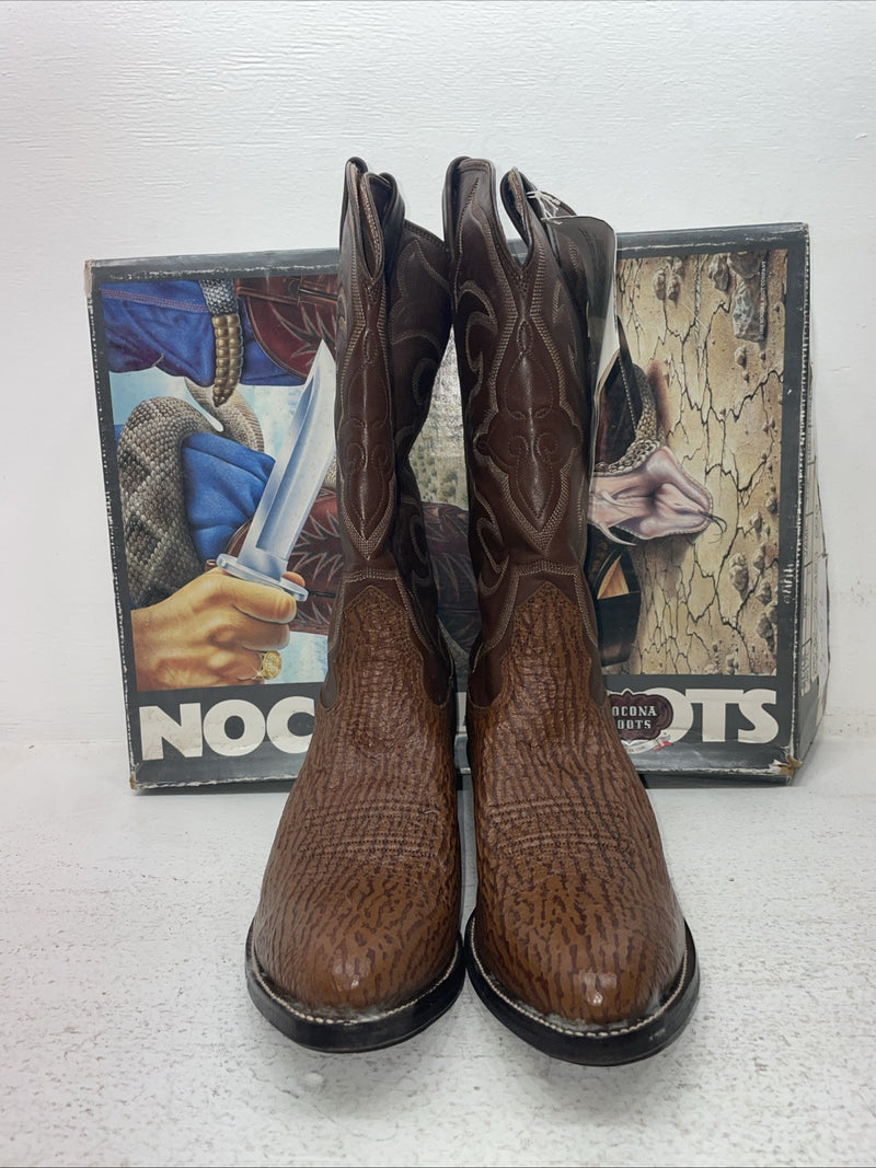 New Men’s Brown Nocona Cowboy Boots. 3017 C 9 E. 3-52