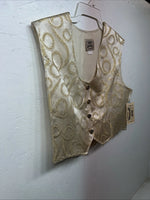 New Women’s 1849 Authentic Ranchwear Gold Show Vest XXL #3165 WW-38