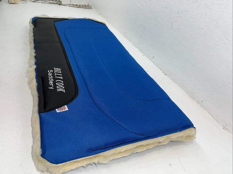 New Billy Cook Blue Nylon Wool Saddle Pad 31x31 #12268 Pad-24
