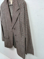 New Womens Red Plaid Bronson Work Blazer 13/14 #4400 UU-12