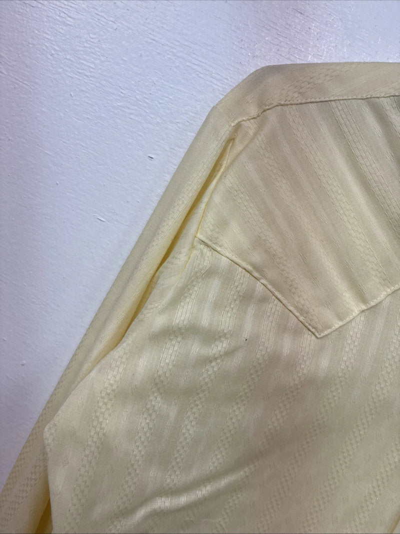 New Women’s Panhandle Slim Yellow Long Sleeve Pearl Snap Size 8 KK-63 