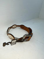 New Brown Genuine Leather Nocona Weaved And Pendent 28” Belt #2216448 NN-18