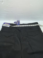 New Vintage Black Circle S Polyester Pants #CP4793 OO-94