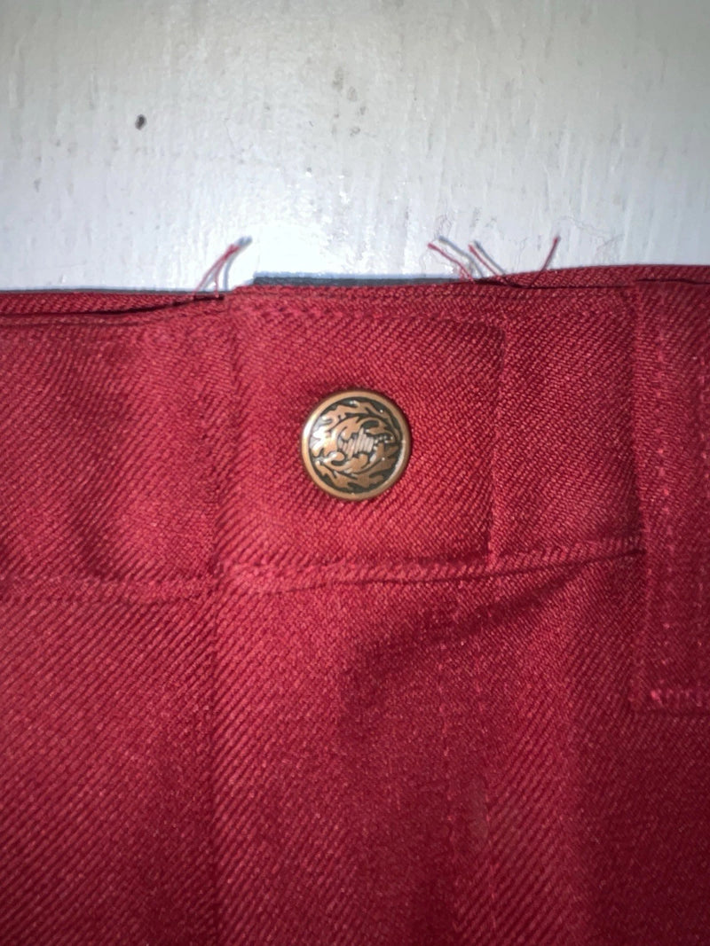 New Vintage Red Dickson Jenkins Polyester Pants #9928 3A-111