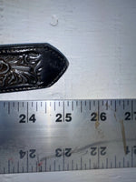 New Black Genuine Leather Nocona Tooled 18” Belt #331 NN-87 