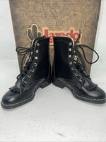New Children’s Black Lace Up Laredo Cowboy Boots. 10 M. 24-34