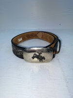 New Black Genuine Leather Nocona Tooled 18” Belt #331 NN-87 