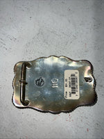 New Womens Western Productions Inc Gold “X” Belt Buckle. 38087 F-1
