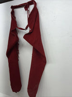 NOS Red Show Chaps With Fringe Adjustable Waist 38” L-34