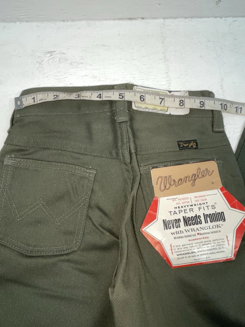 New Vintage Green Wrangler Polyester Pants #221 VV-15