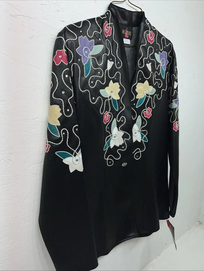 New Women’s Black Wildfire Western Show Jacket XS #77872 G-604