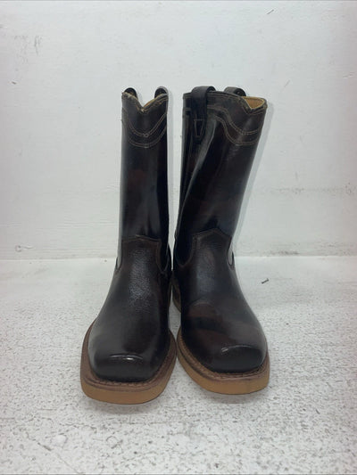 New Kids Brown Texas Brand Cowboy Boots. C 811 12.5 12 1/2 D. 23-46