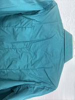 New Men’s ELY Cattleman Teal Simple Long Sleeve Pearl Snap Medium J-92