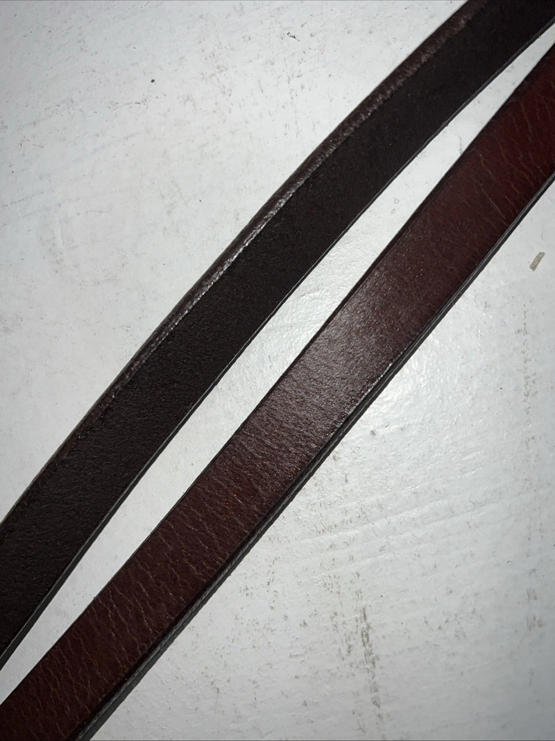 New Royal King Dark Oil Genuine Leather 5/8” X 7” Split Reins #43-728 Y-6