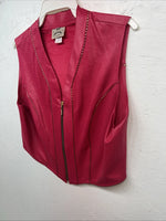 New Women’s 1849 Authentic Ranchwear Pink Western Show Vest Medium WW-73