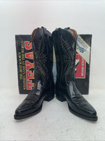 New Men’s Black Texas Brand Cowboy Boots. 1230 8.5 8 1/2 D. 4-114
