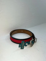 New Red Genuine Leather Wrangler 34” Belt #628005 JJ-5